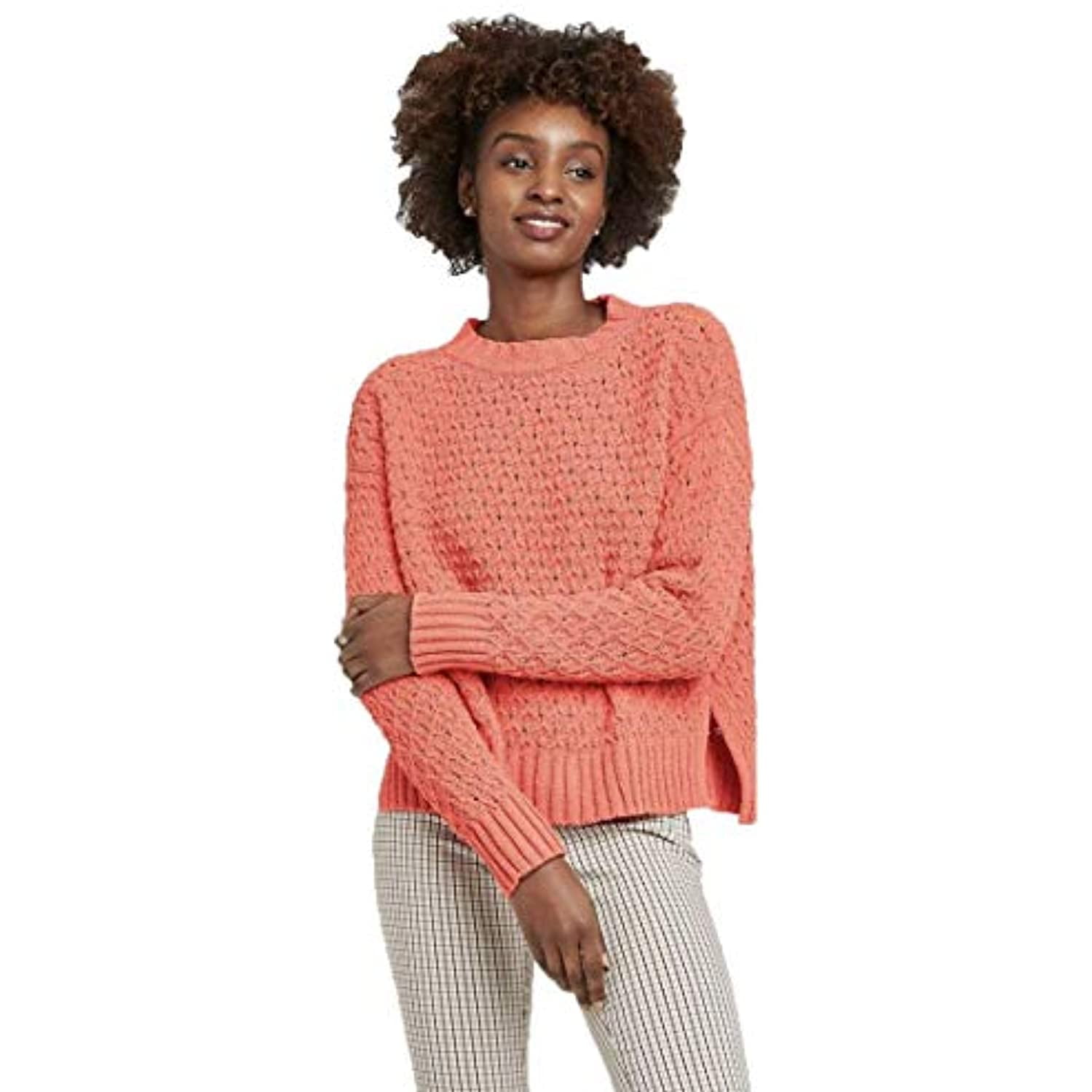 coral pullover sweater