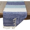 thumbnail image 2 of Fennco Styles Amalfi Collection Rustic Tasseled Chindi 100% Pure Cotton 16 x 72 Inch Table Runner – Multicolor Table Runner for Banquets, Dinner Parties, Special Events and Home Décor, 2 of 4