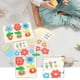 thumbnail image 1 of Juego de rompecabezas de madera con flores apilables, clasificación de colores y formas, juguetes sensoriales, juguetes educativos para niños y niñas, 1 of 9