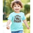 thumbnail image 2 of Trendy Little Cowboy Shirt for Boys Western Rodeo Southern Tee for Kids Chill Shirt 3T, 2 of 5