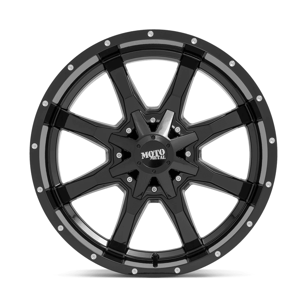Moto Metal Cast Aluminum Rim MO970 24X14 8X170 G-BLK MILL LP -76MM, MO970244873A76N