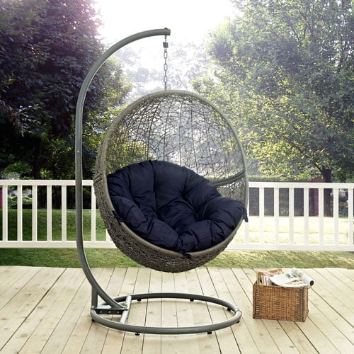Modway Hide Outdoor Patio Swing Chair, Multiple Colors Available