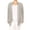 Light Gray, variant on Women's Plus Size Long Sleeves Loose Fit Solid Open Cardigan