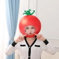 thumbnail image 7 of Slccxzc Plush Tomato Shape Hat, Novelty Vegetable Theme Headwear for Parties, 7 of 7