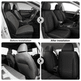 thumbnail image 5 of DIKSOAKR Car Seat Covers Full Set for Chevrolet Chevy Cobalt 2005-2010 Waterproof Leather Seat Covers Cushion Lumbar Support Comfort Automotive Interior Black,Full Set(2 Row 5 Seats), 5 of 11
