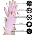 thumbnail image 2 of GHSDFBB 2 Paires de Gants pour Arthrite pour Femmes pour Douleur, Gants de Compression pour Main pour Tunnel Carpien, Rhumatoïde, Tendinite, Gants Sans Doigts pour Douleurs d'Arthrite, RSI, Dactylographie pour Hommes (Rose+noir Pur), 2 of 7