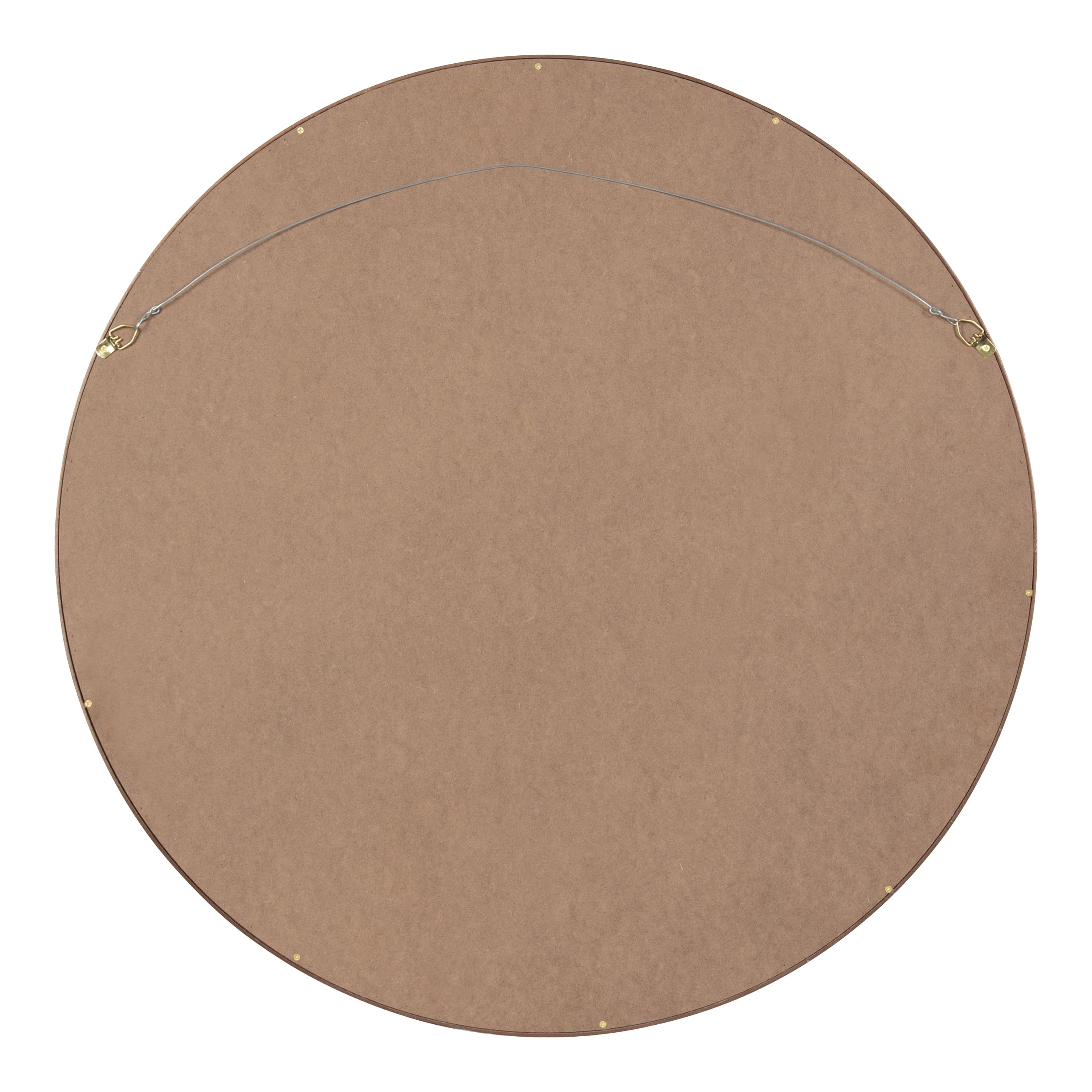 Kate and Laurel Travis Mid-Century Round Wall Mirror, 25.6 inch Diameter, Bronze, Modern Accent Mirror