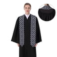 thumbnail image 4 of Zufioo Llamas 1 Print Graduation Shawl Ribbon, Graduation Ribbon for Male and Female Graduates-Flattened, 4 of 7