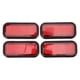 thumbnail image 4 of Pegatina reflectante, 4 piezas, reflector rectangular de seguridad, reflector rectangular, calcomanía reflectante, diseño elevado, 4 of 9