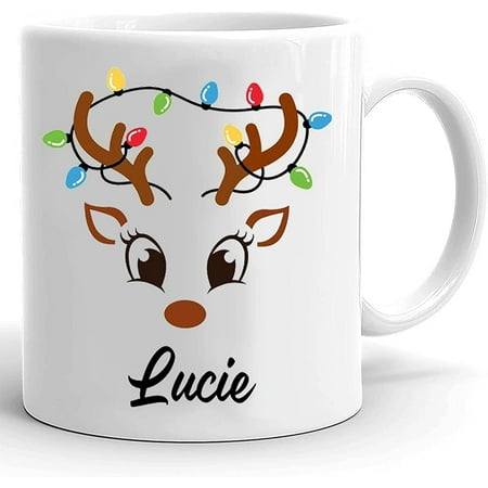 

Reindeer Face Mug Gifts For Girl Christmas Reindeer Hot Coco Mug For Kids Christmas Ceramic Coffee Mug Tea Cup Latte For Family On Holiday Birthday Cute Xmas Cup Christmas Decor Gift