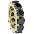 thumbnail image 4 of Pompeii 12 1/2ct Black Diamond Eternity Ring 14K Yellow Gold (Black,), 4 of 4