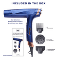 thumbnail image 5 of Hot & Hotter Powerflow Foldable Brushless Hair Dryer, 1 Count, Blue, 5 of 5