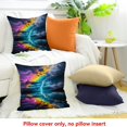 thumbnail image 4 of FCXZI Farmhouse Decor Rainbow Storm Dark Cloud Cushion Cover 100% Linen 20x20in, 4 of 5