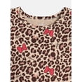 thumbnail image 6 of Minnie Mouse Girls Leopard Print Skater Dress with Short Sleeves, Sizes 4-12, 6 of 7