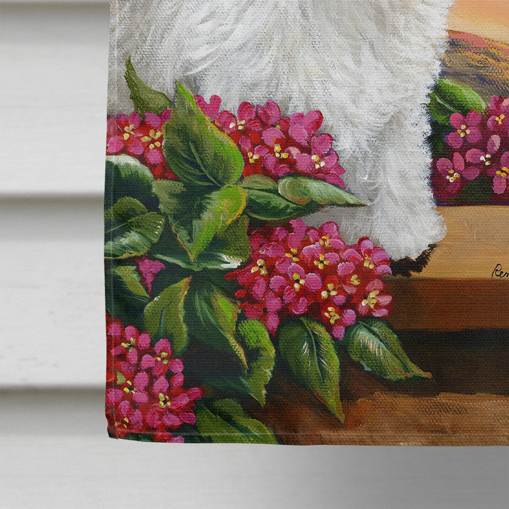 Bichon Frise Soulmates Flag Canvas House Size
