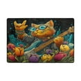 thumbnail image 2 of Area Rugs 36"x24" Indoor Non-Slip Wear Resistant Floor Mats Soft Large Carpets for Living Room Bedroom Home Decor Washable Rug Guitar Playing Cat, 2 of 7