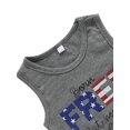thumbnail image 6 of Family Sister Matched 4th of July Outfits Letter Printed Tassel Tank Top+Short/Flare Pant+Headband, 6 of 6