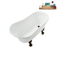 thumbnail image 2 of 51'' Streamline N373ORB-IN-ORB Soaking Clawfoot Tub and Tray with Internal Drain, 2 of 9
