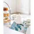 thumbnail image 7 of Coastal Turtle Dish Towels Set, Waffle Weave Kitchen Towels 2 Pieces, Nautical Ocean Shells Seaweeds Starfish Microfiber Hair Face Bath Tea Towel Absorbent Quick Drying Cleaning Dish Cloths, 12"x12", 7 of 7