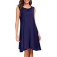 thumbnail image 3 of Vestido informal sin mangas de verano para mujer, vestidos sueltos para cubrir la playa, vestido sin mangas Adepaton WMZL-935-29, 3 of 7