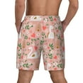 thumbnail image 2 of Lsque Mens Swim Trunks Swan And Flowers3 Pattern - Bathing Suit Compression Liner - Beach Swim Shorts Swimwear - (S-3XL) - Stretch Quick Dry -X-Large, 2 of 9