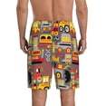 thumbnail image 3 of Kdxio Cars Print Mens Sleep Shorts Bottoms Soft Comfy Pajama Wear Pants with Drawstring Pockets, 3 of 7