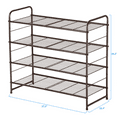 thumbnail image 5 of 4 Tier Shoe Rack in home-(Bronze), 5 of 7