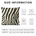 thumbnail image 6 of Jiayy Tiger Print Animal Skin Black and Gold Throw Pillow Covers Decorative Square Zebra Stripes Pillow Case Cushion Cover for Couch/Bed/Car ,Set of 2, 6 of 6