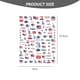 thumbnail image 2 of Pegatinas para decoración de uñas del 4 de julio, calcomanías patrióticas con la bandera del Día de la Independencia, diseño de arte de uñas autoadhesivo 3D para la decoración de uñas del Día de los, 2 of 5