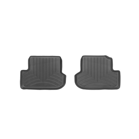 WeatherTech Custom Fit FloorLiners compatible with 2012-2019 VW Beetle - 2nd Row (2-Piece Liner), Black
