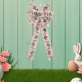 thumbnail image 4 of Easter Large Wreath Bows for Front Door Decorations,Burlap Holiday Bow Easter Bunny Carrot Hanging Handmade Bows for Wreath Door Wall Party Indoor Outdoor Home Decor, 4 of 7