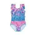 thumbnail image 3 of jiaxiM Girls One Piece Swimsuit Bow Back Tummy Control Bathing Suits Drawstring Ruched Floral Print Swimsuit Quick-Dry Padded Swimwear, 3 of 3