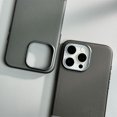 thumbnail image 7 of Hit Color PU Leather Relief MagSafe Phone Case for iPhone 15 16pro max 14 16 Pro 13 Wireless Charging Alloy Lens Hard PC Cover (army green,For iPhone 16 Pro Max), 7 of 7