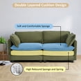 thumbnail image 6 of Betisef Modular Sectional Sofa W/ Deep Seat,Freely Combined Comfy Corduroy Couch,Arm Chair W/ Pillows for Living Room, Apartment,L-Shaped 2-seat Oversized Sofa W/ Double Movable Ottoman Green, 6 of 7