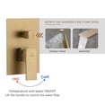 thumbnail image 5 of CASAINC Single-Handle 1-Spray Tub and Shower Faucet in Brushed Gold, Valve Included, 5 of 9