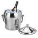 thumbnail image 5 of Cubo De Hielo De Acero Inoxidable De 2.0L Contenedor De Cubitos De Hielo Con Abrazadera Y Tapa Bandeja De Cubitos De Hielo Portátil Enfriamiento Duradero Para Bebidas Cervezas Fiestas Restaurantes Cateissary HA021542-00, 5 of 6