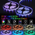 thumbnail image 3 of Tira de LED de 10M, Tira de LED RGB para habitación de LED Tira de LED para dormitorio 300 LED 5050 RGB IP65 Impermeable 44 Teclas Control remoto (10m) Zhivalor BST3056057, 3 of 4