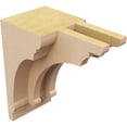 thumbnail image 5 of 4"W x 4"D x 8"H Wide Hughes Rough Cedar Woodgrain TimberThane Corbel, Primed Tan, 5 of 6