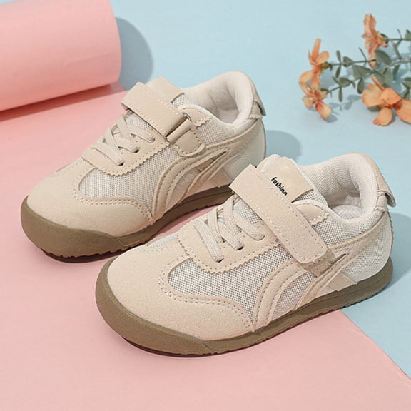 Willtoo Wide Toe Box Toddler Girls Sneaker Non Slip Barefoot Walking Shoes with Hook and Loop