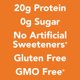 thumbnail image 4 of Protein Bars, High Protein Snacks, Gluten Free, Sugar Free Energy Bar with Whey Protein Isolate, Cookies and Crème, Nutrition Bars without Artificial Sweeteners, 2.1 Oz (12 Count), 4 of 5