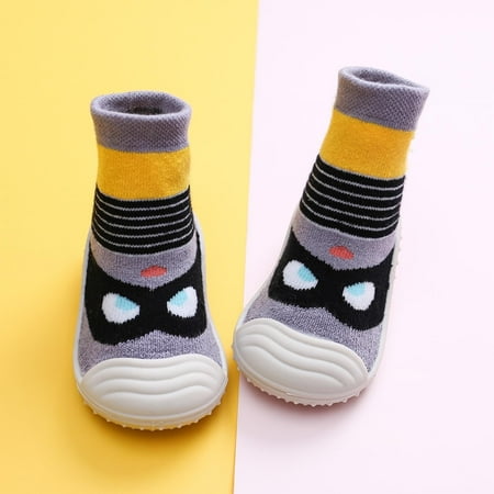 

kpoplk Toddler Boy Sneakers Baby Toddlers Anti Slip Fuzzy Slipper Floor Breathable Thick Kids Boys Girls Sneakers For Girls(Green)