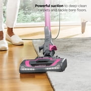 Shark Rocket Pro DLX Corded Stick Vacuum, Carpet and Hardfloors, Pet Friendly, Advanced Swivel Steering, XL Cup, Anti-Allergen Dust Brush, Removable Handheld, HV371 Fuchsia
