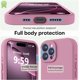 thumbnail image 3 of Funda de Silicona Premium, Forro de Microfibra Suave, para iPhone 16 Pro de 6.3 Pulgadas, Lavanda Púrpura, 3 of 7