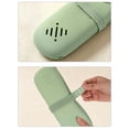 thumbnail image 5 of Travel Makeup Brush Holder Pouch, Silicone Cosmetic Organizer with Cleaning Panel for Dust-Proof Storage, 5 of 6