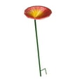 thumbnail image 5 of Dualoai Bee Feeder Stake Easy to Use Flower Shape Bee Water Bowl for Lawn Yard Patio Red, 5 of 9