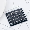 thumbnail image 6 of Jiaroswwei 12Pairs/Set Unisex Rhinestone Inlaid Magnetic Stud Earrings Non Piercing Jewelry, 6 of 8