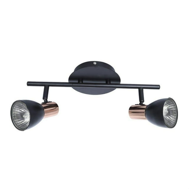 Xtricity - 2 Heads Ceiling Light, 16.1 '' Width, From the Riviera Collection, Black
