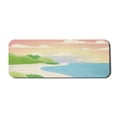 thumbnail image 1 of Graphic Beach Computer Mouse Pad, Creative Pastel Composition with Landscape of Ocean Bay Tree and Sky, Rectangle Non-Slip Rubber Mousepad Large, 31" x 12" Gaming Size, Multicolor, by Ambesonne, 1 of 2