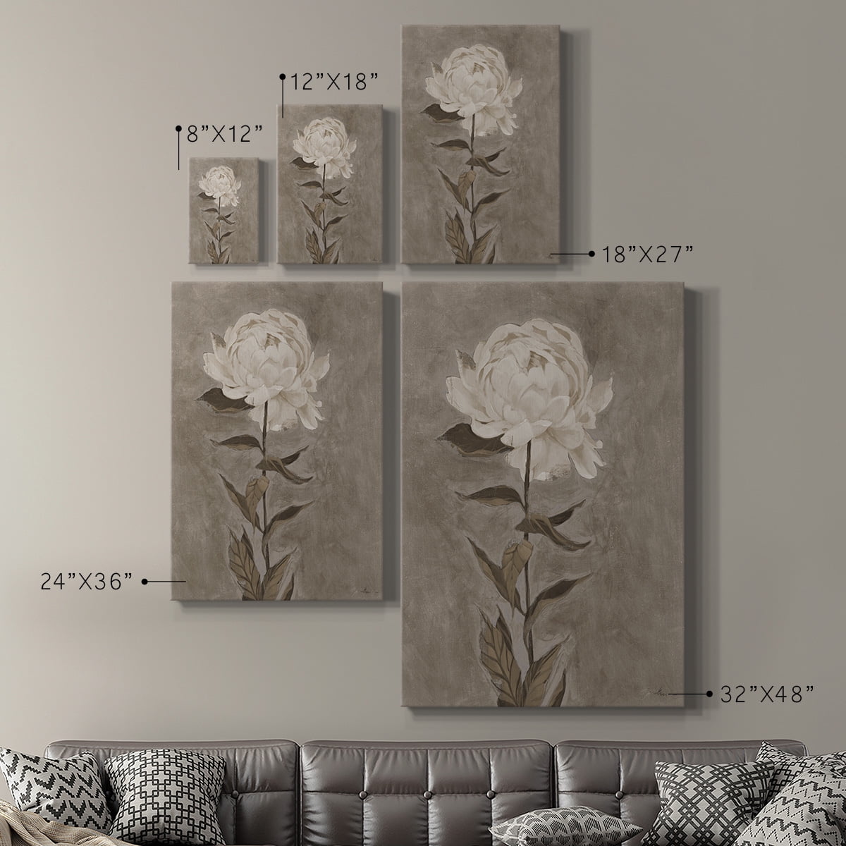 PRETTY AS A PEONY I Premium Gallery Wrapped Canvas - Ready to Hang