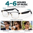 thumbnail image 2 of GenXenon Bluetooth AI Glasses,No-Subscription AI Translation,Free App,Photochromic Daily Wear,Open Bluetooth Audio,Gold Half Frame Unisex,Suitable for Meetings and Offices, 2 of 10
